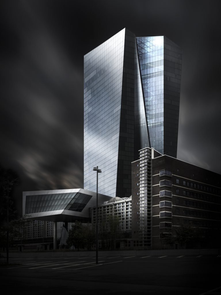 European Central Bank EZB in Frankfurt by Bernd Gantert